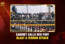 Red Fort Blast: Union Cabinet Declares It a Terrorist Attack, Orders Swift Action Cabinet Calls Red Fort Blast a Terror Attack