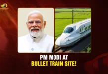 PM Modi at Bullet Train Site!