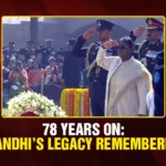 PM Modi Leads Nation in Solemn Tribute to Gandhi on 78th Death Anniversary at Raj Ghat 78 Years On Gandhi’s Legacy Remembered