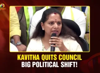 Kavitha Quits Council – Big Political Shift