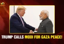 Trump Calls Modi for Gaza Peace!