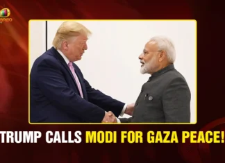 Trump Calls Modi for Gaza Peace!