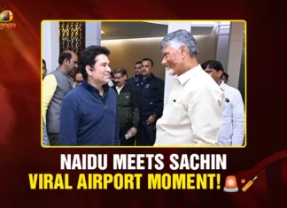 Naidu Meets Sachin Viral Airport Moment! 🚨🏏