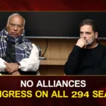 No Alliances — Congress on All 294 Seats!