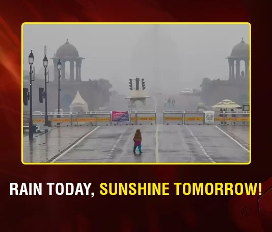 Rain Today, Sunshine Tomorrow!