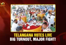 Telangana Votes Live — Big Turnout, Major Fight