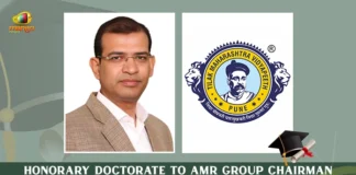 Honorary Doctorate To AMR Group Chairman A. Mahesh Kumar Reddy