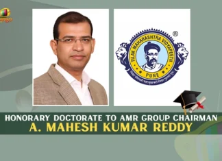 Honorary Doctorate To AMR Group Chairman A. Mahesh Kumar Reddy