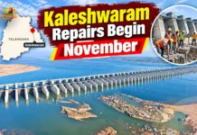 Kaleshwaram Barrage Repairs to Begin by Mid-November, Says Telangana Minister