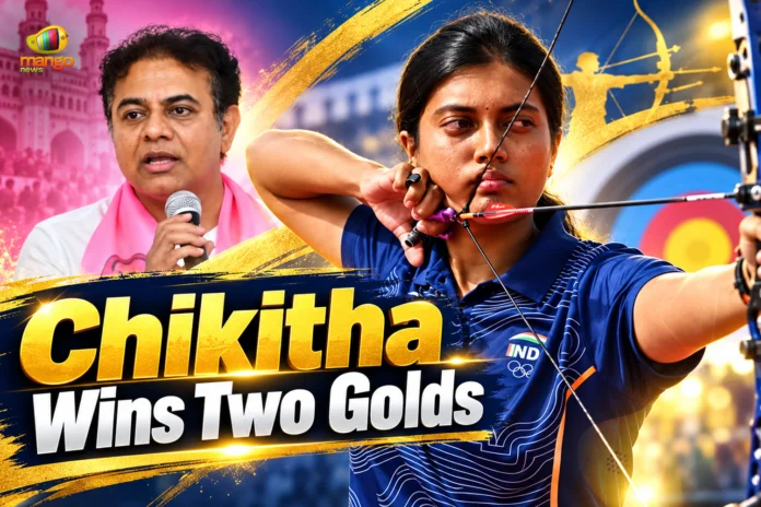 Chikitha Wins Two Golds
