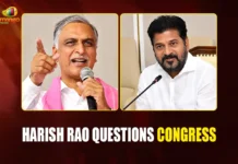 Harish Rao Questions Congress Over Telangana Water Crisis