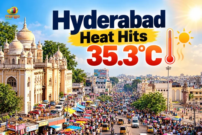 Hyderabad Heat Hits 35.3°C webp