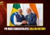 PM Modi Congratulates Lula on Brazil Election Victory